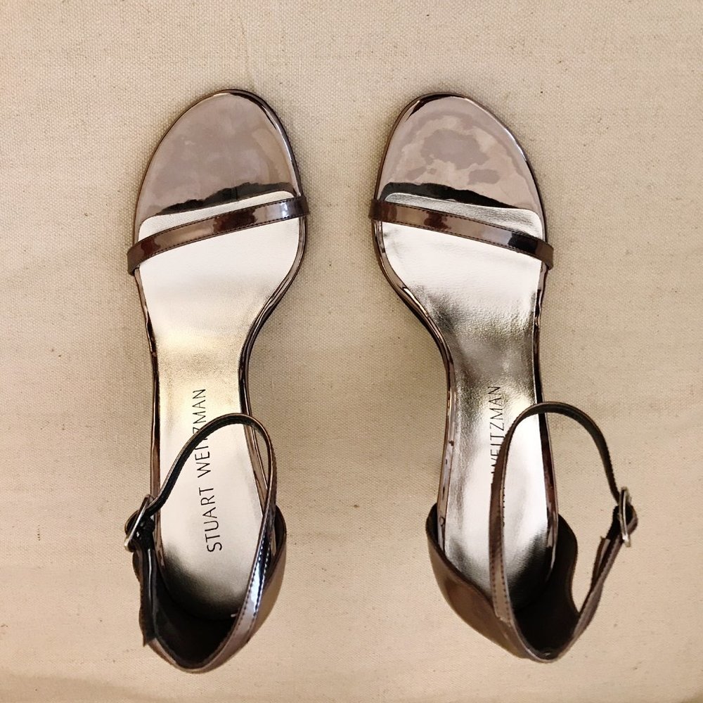STUART WEITZMAN Nudistsong Patent Leather Heels US 7 - worn for 15 min! - Picture 4 of 11
